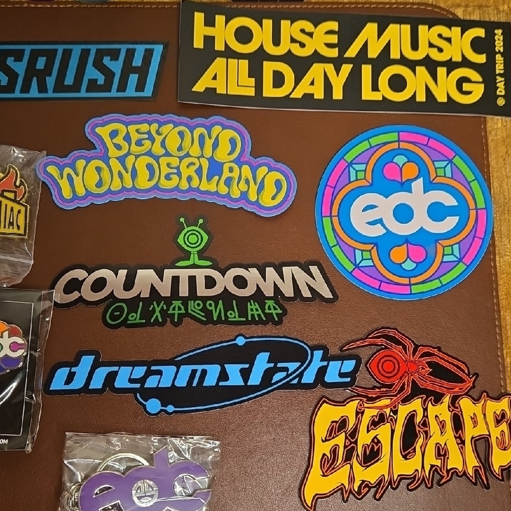 Insomniac EDC Sticker Pins And Key Chain Collection - Multicolor - Picture 7 of 14